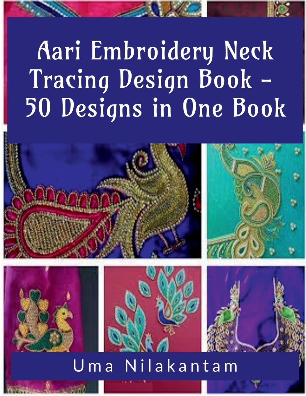 Carte Aari Embroidery Neck Tracing Design Book - 50 Designs in One Book 