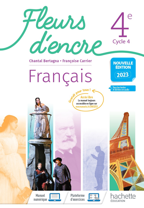 Kniha Fleurs d'encre Français 4e - Livre élève - Ed. 2023 Françoise Carrier