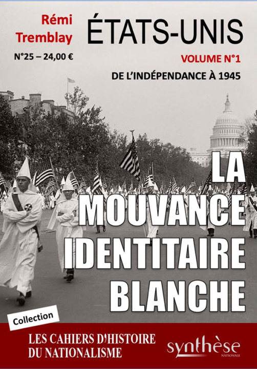 Knjiga États-Unis la mouvance identitaire blanche Tremblay