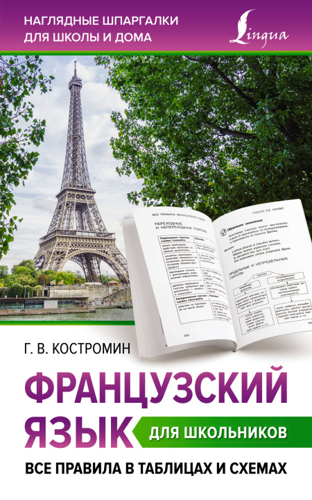 Carte Французский язык для школьников. Все правила в таблицах и схемах Г. Костромин