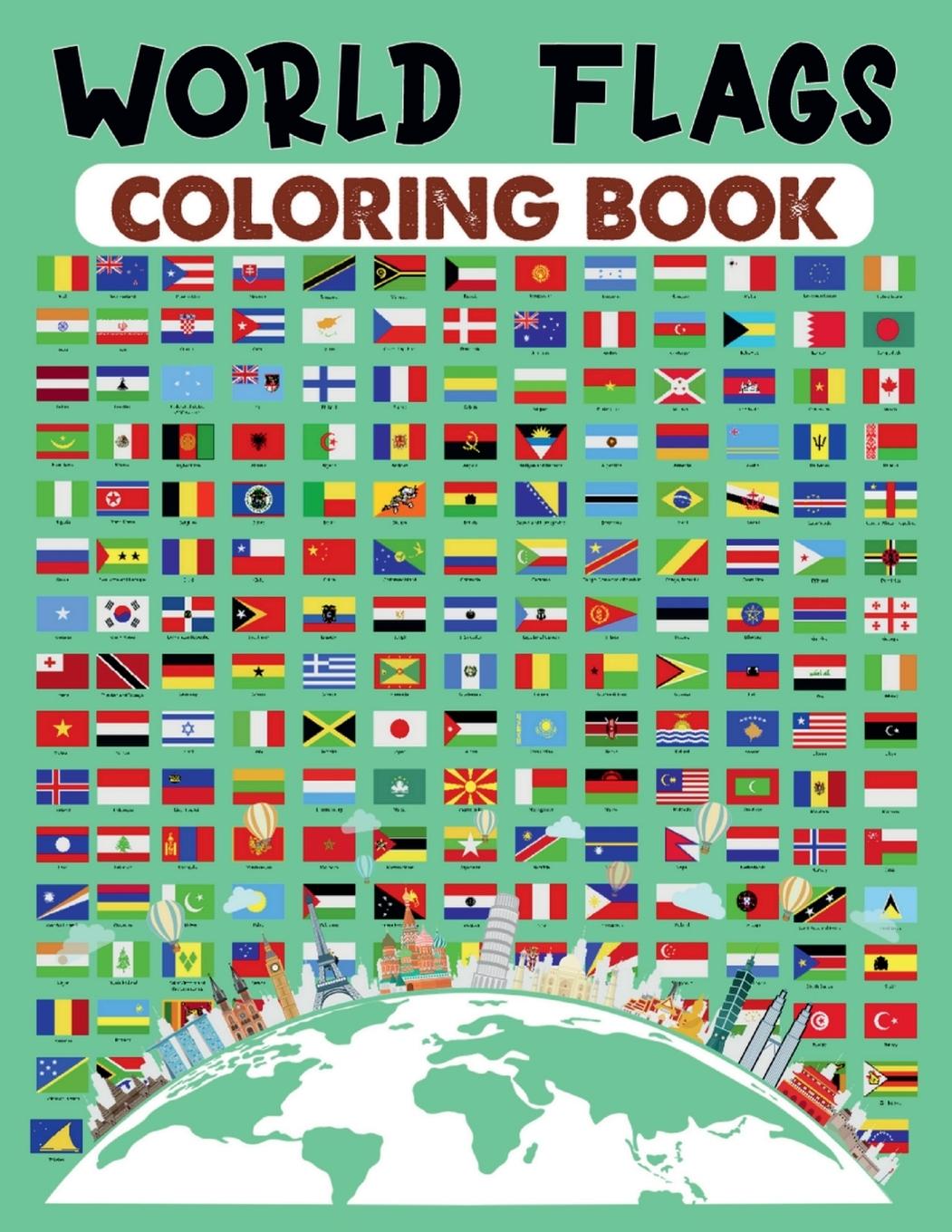 Buch Word Flags Coloring Book 