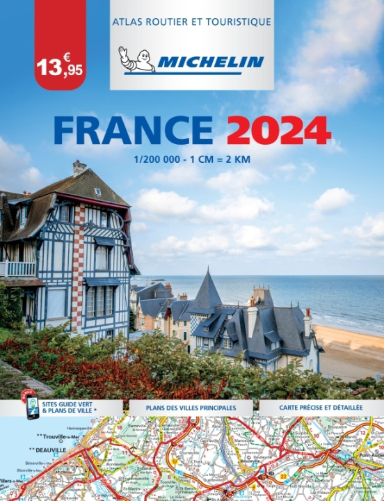 Carte Atlas routier France 2024 - L'Essentiel (A4-Broché) 