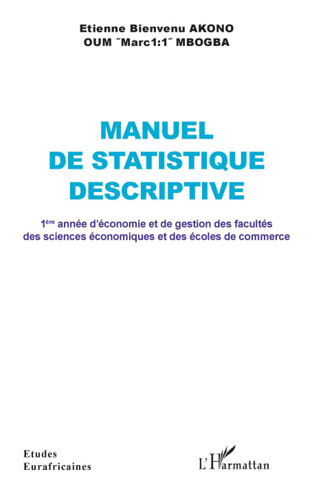 Buch Manuel de statistique descriptive Oum "Marc1;1" MBOGBA