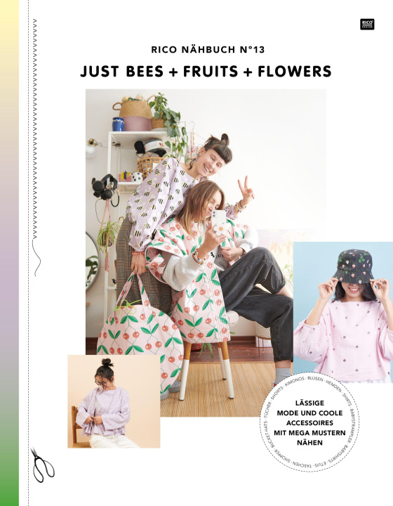 Kniha Rico Nähbuch N. 13 Just Bees + Fruits + Flowers Rico Design GmbH & Co. KG
