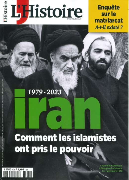 Könyv L'Histoire N°506 : Iran : 1979 - 2023 - Avril 2023 