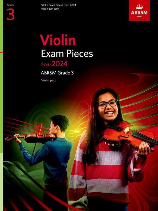 Tlačovina Violin Exam Pieces from 2024, ABRSM Grade 3, Violin Part (Unknown Book) 
