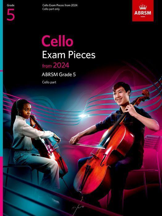 Tiskovina Cello Exam Pieces from 2024, ABRSM Grade 5, Cello Part (Unknown Book) 