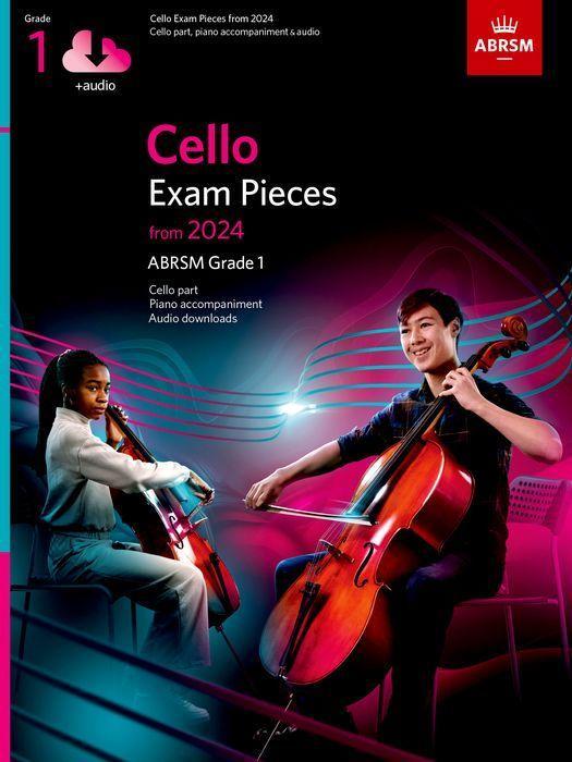 Printed items Cello Exam Pieces from 2024, ABRSM Grade 1, Cello Part, Piano Accompaniment & Audio (Unknown Book) 