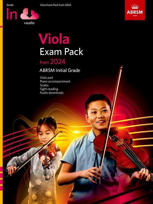 Tiskovina Viola Exam Pack from 2024, Initial Grade, Viola Part, Piano Accompaniment & Audio (Unknown Book) 