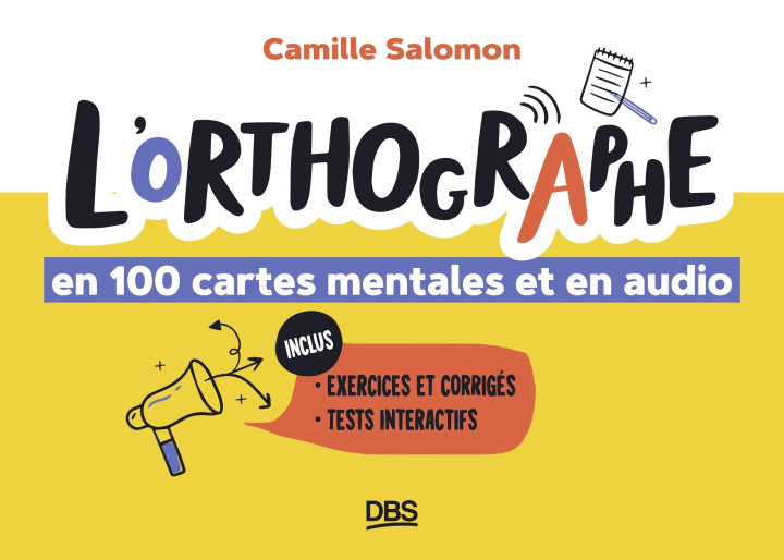 Kniha L'orthographe en 100 cartes mentales et en audio Salomon