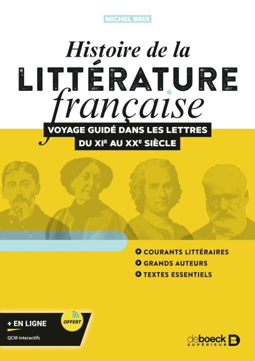Carte Histoire de la littérature française Brix