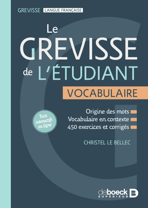 Könyv Le Grevisse de l'étudiant - Vocabulaire Le Bellec