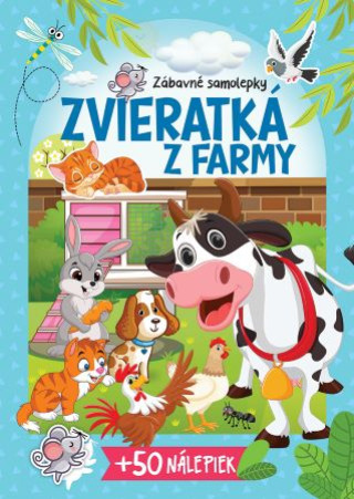 Kniha Zvieratká z farmy + 50 nálepiek 