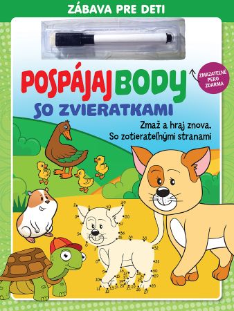 Knjiga Pospájaj body so zvieratkami - zmazateľné pero (2.vydanie) 