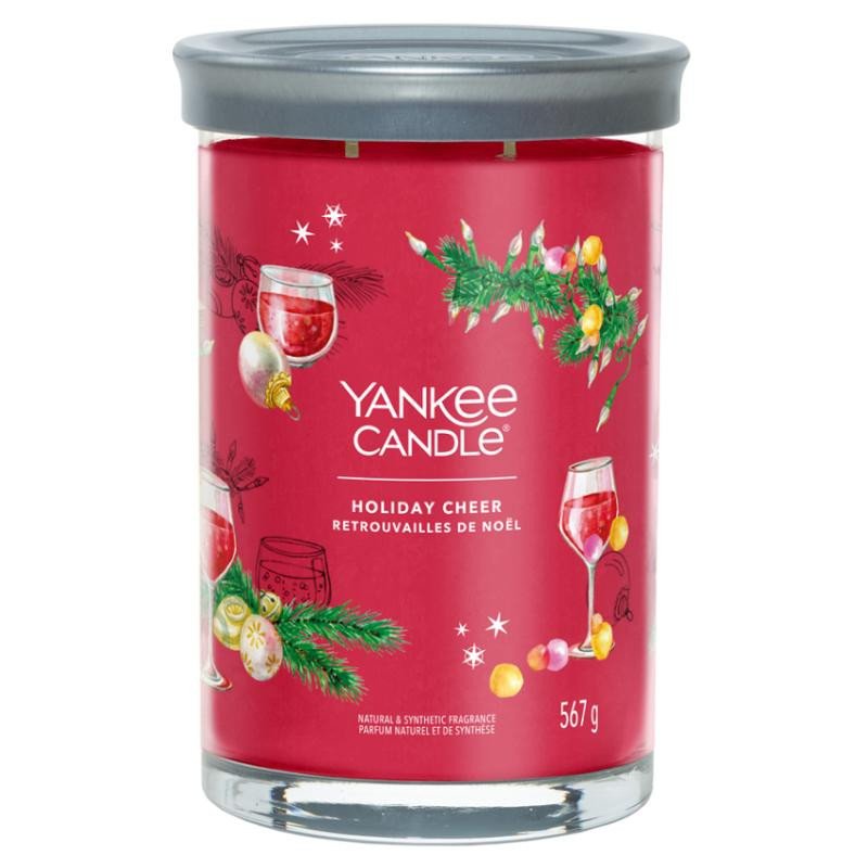 Book YANKEE CANDLE Holiday Cheer svíčka 567g / 2 knoty (Signature velký) 