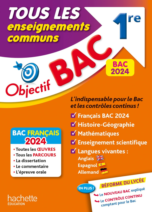 Kniha Objectif BAC 2024 -  1re Tous les enseignements communs Arnaud Léonard