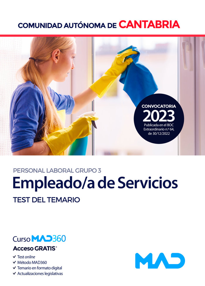 Knjiga EMPLEADO SERVICIOS COMUNIDAD AUTONOMA CANTABRIA 7 EDITORES