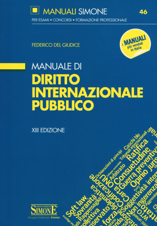 Knjiga Manuale di diritto internazionale pubblico Federico Del Giudice