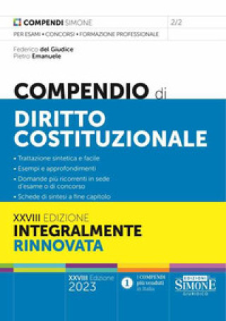 Книга Compendio di diritto costituzionale Federico Del Giudice