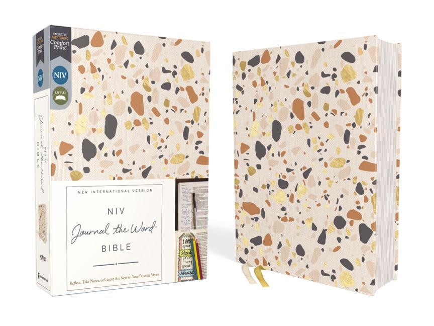 Книга Niv, Journal the Word Bible, Cloth Over Board, Cream, Red Letter, Comfort Print: Reflect, Take Notes, or Create Art Next to Your Favorite Verses 