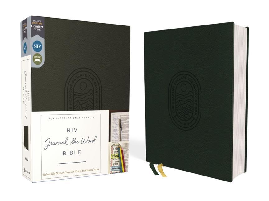 Könyv Niv, Journal the Word Bible, Leathersoft, Green, Red Letter, Comfort Print: Reflect, Take Notes, or Create Art Next to Your Favorite Verses 