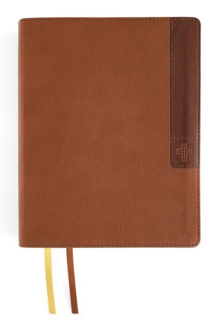 Libro Niv, Journal the Word Bible, Large Print, Leathersoft, Brown, Red Letter, Comfort Print: Reflect, Take Notes, or Create Art Next to Your Favorite Vers 