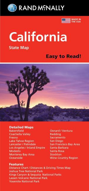Printed items Rand McNally Easy to Read: California State Map 