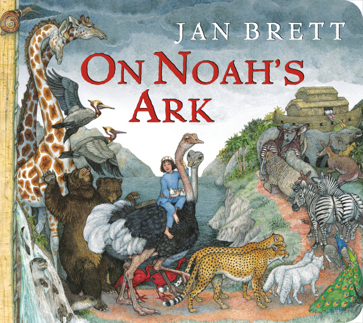 Kniha On Noah's Ark: Oversized Board Book Jan Brett