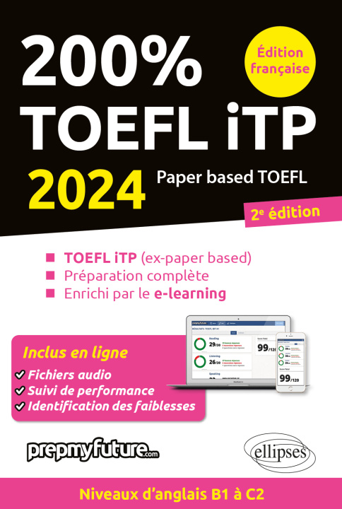 Kniha 200% TOEFL iTP - 2e édition - 2024 PREPMYFUTURE