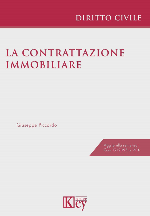 Книга contrattazione immobiliare Giuseppe Piccardo