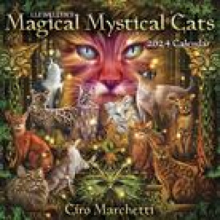 Kalendarz/Pamiętnik Llewellyn's 2024 Magical Mystical Cats Calendar Ltd