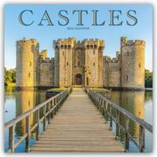 Naptár/Határidőnapló Castles Calendar 2024  Square Scenic Wall Calendar - 16 Month 