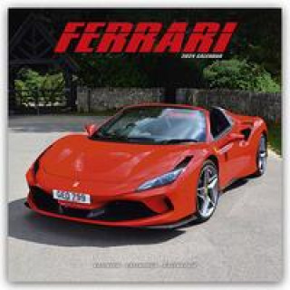Kalendár/Diár Ferrari Calendar 2024  Square Car Wall Calendar - 16 Month 