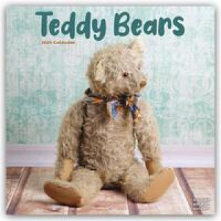 Naptár/Határidőnapló Teddy Bears Calendar 2024  Square Wall Calendar - 16 Month 