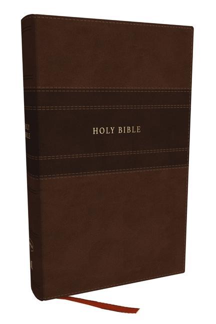 Kniha NKJV Holy Bible, Personal Size Large Print Reference Bible, Brown, Leathersoft, 43,000 Cross References, Red Letter, Comfort Print: New King James Ver 