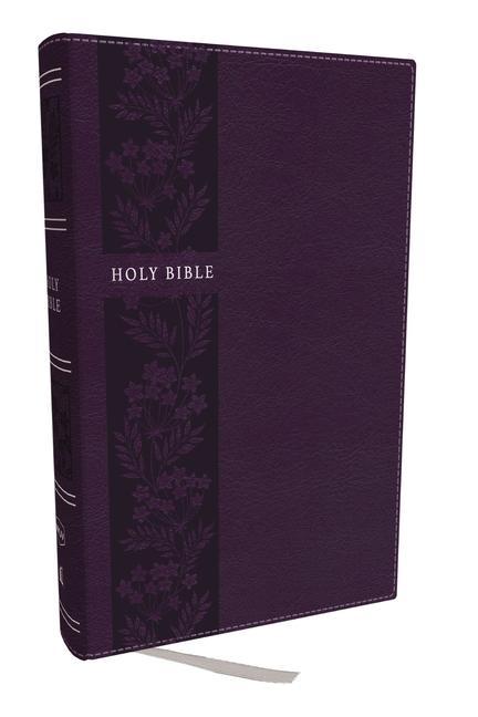 Carte NKJV Holy Bible, Personal Size Large Print Reference Bible, Purple, Leathersoft, 43,000 Cross References, Red Letter, Thumb Indexed, Comfort Print: Ne 