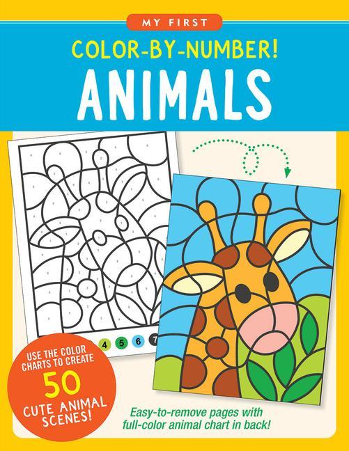 Knjiga Color-By-Number! Animals 