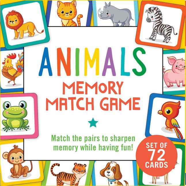 Hra/Hračka Animals Memory Match Game (Set of 72 Cards) 