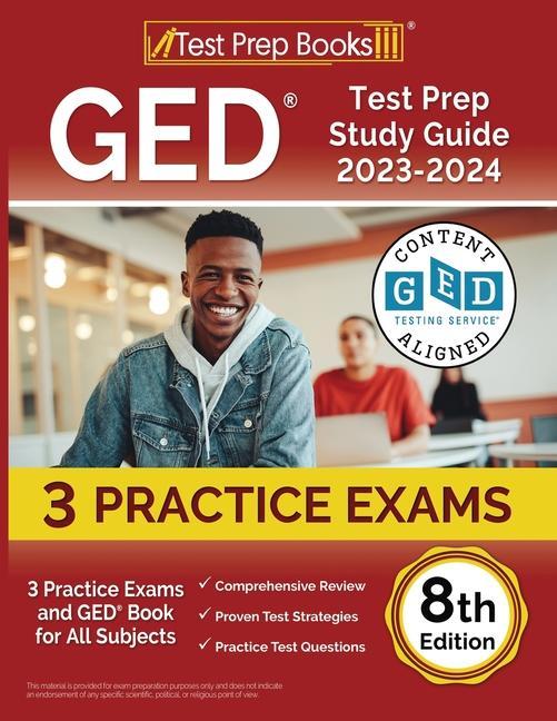Könyv GED Test Prep Study Guide 2023-2024: 3 Practice Exams and GED Book for All Subjects [8th Edition] 