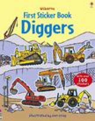 Kniha First Sticker Book Diggers Dan Crisp