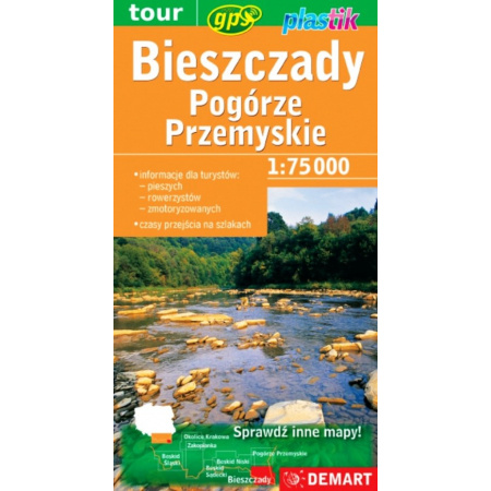 Audio Bieszczady i Pogórze. Przemyskie Mapa turystyczna (plastik) 