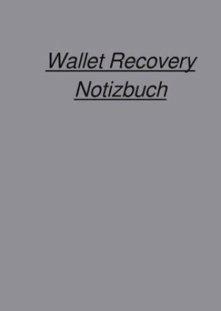 Kniha Wallet Recovery Notizbuch Peter Falk
