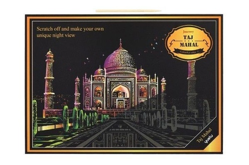Книга Škrábací obrázek barevný Taj Mahal 