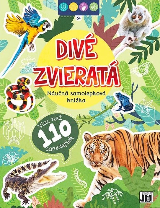 Kniha Samolepková knižka/ Divé zvieratá 