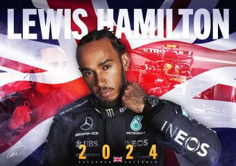 Naptár/Határidőnapló Lewis Hamilton Kalender 2024 Lewis Hamilton