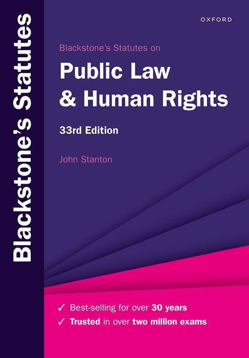 Boek Blackstone's Statutes on Public Law & Human Rights 2022-2023 33/e (Paperback) John Stanton