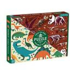 Kniha DINOSAUR DIG 100 PC DOUBLE SIDED PUZZLE CHRONICLE