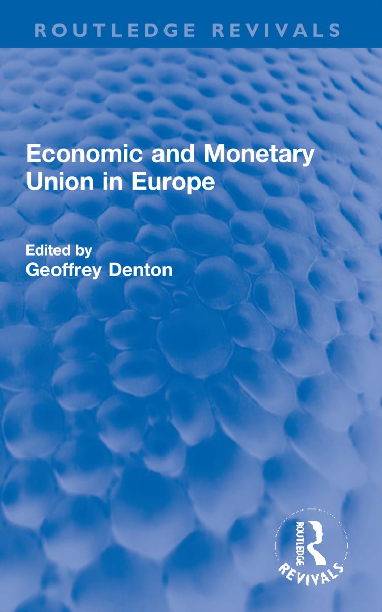 Kniha Economic and Monetary Union in Europe 