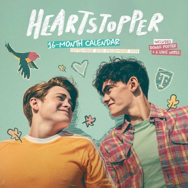 Naptár/Határidőnapló Heartstopper 16-Month 2023-2024 Wall Calendar with Bonus Poster and Love Notes Netflix
