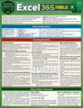 Kniha Microsoft Excel 365 Formulas : A QuickStudy Laminated Reference Guide Frye